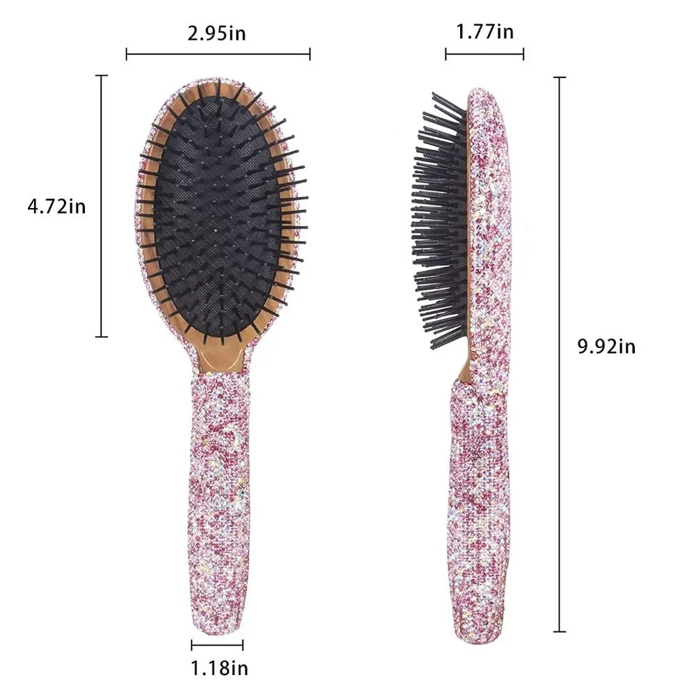 NWT Sparkling Bling Crystal Rhinestone Hair Brush + FREE Gift! - Picture 15 of 15